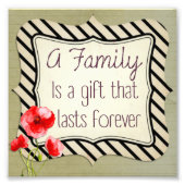 Impression Photo Citation Inspiration Familiale (Devant)