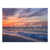 Impression Photo Citation Inspirationnelle Le Ciel Semble Plus Près (Devant)