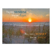 Impression Photo Citation Inspirationnelle Peinture Sunrise (Devant)