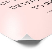 Impression Photo Citations inspirées de femmes déterminées rose noi (Coin)