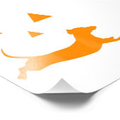 Impression Photo Citrouille d'Halloween Dachshund Jack-O-Lantern Co (Coin)