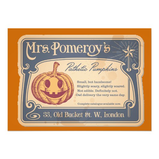 Impression photo Citrouille pathétique (Devant)