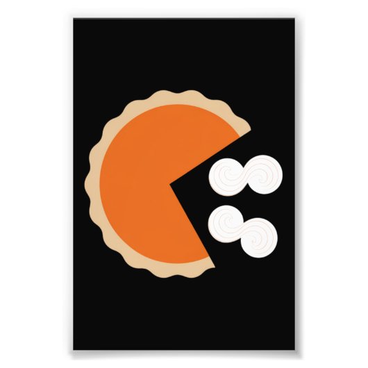 Impression Photo Citrouille Pie Thanksgiving Humour Citrouille sais (Devant)