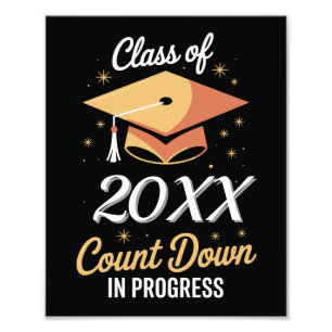 Impression Photo Classe de 2026 compte à rebours en cours Personnal