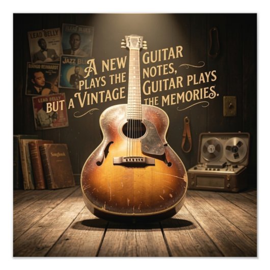 Impression Photo Classic Sunburst Hollow Body Guitar (Devant)