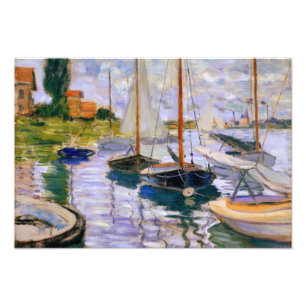 Impression Photo Claude Monet - Bateaux à voile sur la Seine