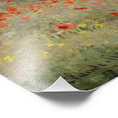 Impression Photo Claude Monet - Champ de coquelicots (Coin)