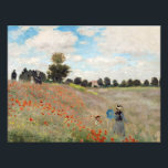 Impression Photo Claude Monet - Champ de pavot<br><div class="desc">Poppy Field / Poppies sauvages,  près d'Argenteuil / Les Coquelicots - Claude Monet en 1873</div>