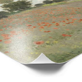 Impression Photo Claude Monet - Champ de pavot (Coin)