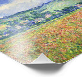 Impression Photo Claude Monet - Champ De Pavot, Périphérie De Giver (Coin)