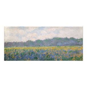 Impression Photo Claude Monet - Champ d'iris jaunes à Giverny
