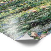 Impression Photo Claude Monet - Etang Lily et Pont Japonais (Coin)