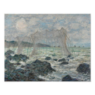 Impression Photo Claude Monet - Filets de pêche à Pourville