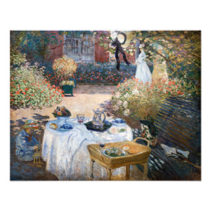 Impression Photo Claude Monet - Le déjeuner, panneau décoratif
