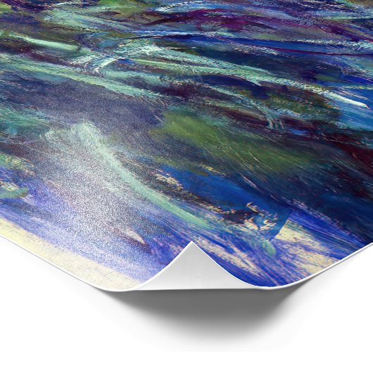 Impression Photo Claude Monet - Lilac Irises / Iris Mauves (Coin)