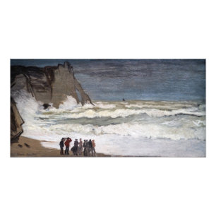 Impression Photo Claude Monet - Mer agitée à Etretat