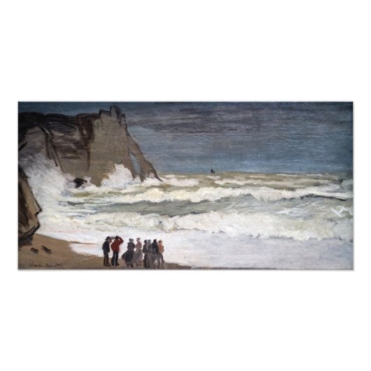 Impression Photo Claude Monet - Mer agitée à Etretat (Devant)