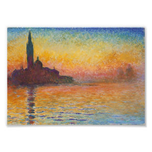 Impression Photo Claude Monet - San Giorgio Maggiore au crépuscule