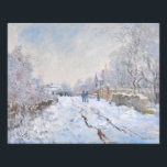 Impression Photo Claude Monet - Scène de neige à Argenteuil<br><div class="desc">Scène de neige à Argenteuil / Rue sous la neige,  Argenteuil - Claude Monet,  1875</div>
