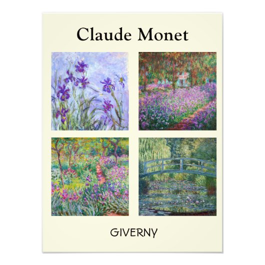 Impression Photo Claude Monet - Sélection de chefs-d'oeuvre Giverny (Devant)