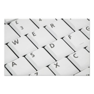 Impression Photo Clavier blanc détail