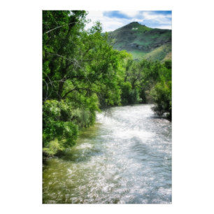 Impression Photo Clear Creek Et Le Mont Zion Golden Colorado Été