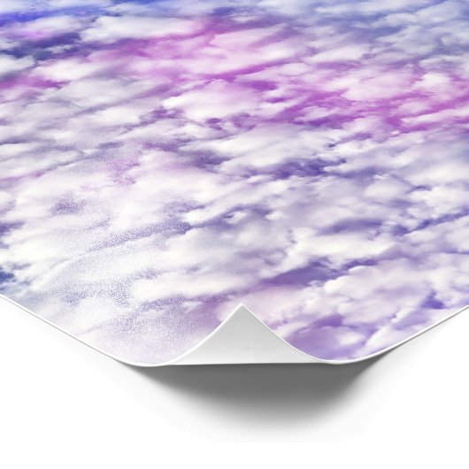 Impression Photo Cloud blanc avec ciel bleu (Coin)