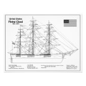 Impression Photo Cloud de vol de l'expédition clipper - Blueprint B (Devant)