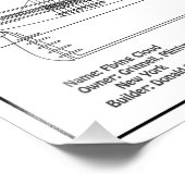 Impression Photo Cloud de vol de l'expédition clipper - Blueprint B (Coin)