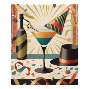 Impression Photo Cocktail de milieu de siècle - Nouvel An