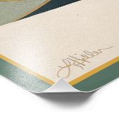 Impression Photo Cocktail Martini Conception du milieu du siècle (Coin)