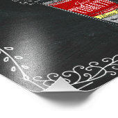 Impression Photo Cocktails élaborés Boire Panneau de tableau noir (Coin)