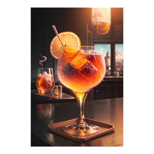 Impression Photo Cóctel Manhattan (Devant)