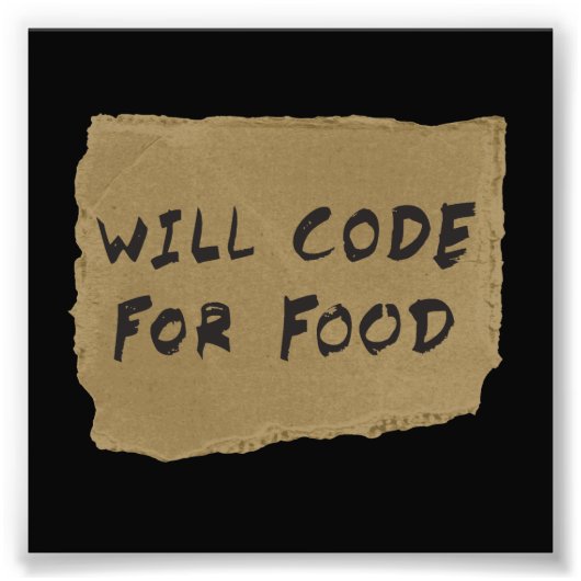 Impression Photo Code Alimentaire (Devant)