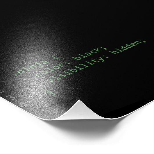 Impression Photo Code CSS Ninja (Coin)