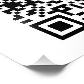 Impression Photo Code QR moderne et logo de votre entreprise simple (Coin)