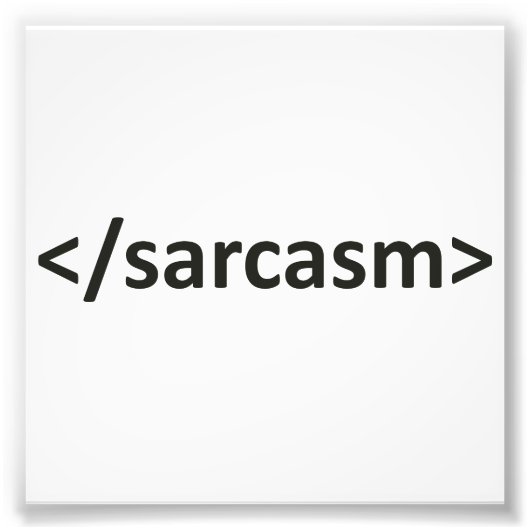 Impression Photo Code Sarcasme Slash Forward (Devant)