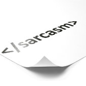Impression Photo Code Sarcasme Slash Forward (Coin)