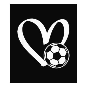 Impression Photo Coeur de balle de football