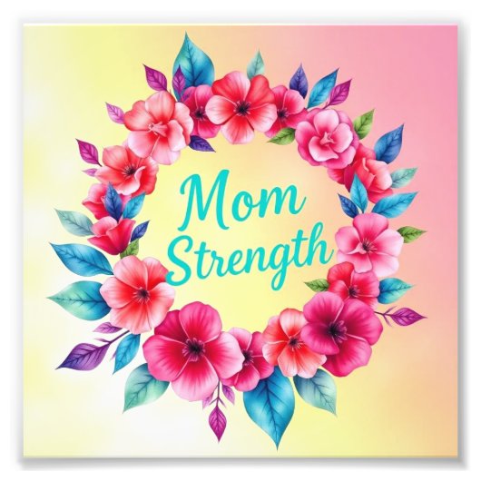 Impression Photo Coeur de la joie radieuse de maman (Devant)