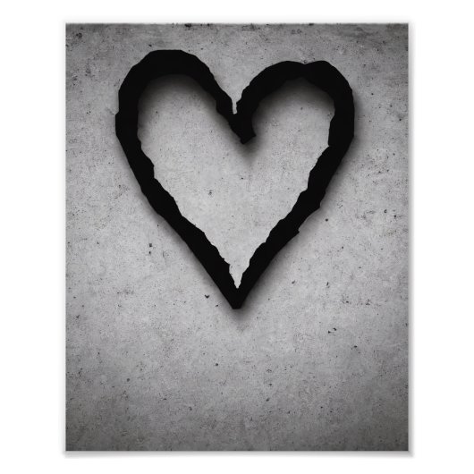 Impression Photo Coeur gauche, no 01 (Devant)