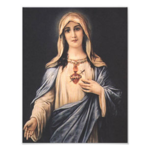 Impression Photo Cœur immaculé de Marie Vierge Mère