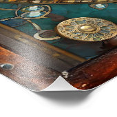 Impression Photo Coeur mécanique série anatomique Steampunk (Coin)