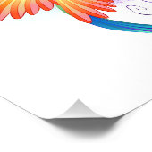 Impression Photo Colibri arc-en-ciel avec symbole Infinity (Coin)