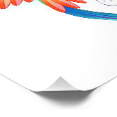 Impression Photo Colibri arc-en-ciel avec symbole Infinity (Coin)