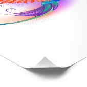 Impression Photo Colibri arc-en-ciel avec symbole Infinity (Coin)