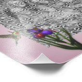 Impression Photo Colibri Et Fleur Iris Créez Votre Propre (Coin)