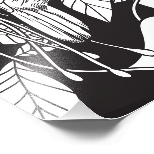 Impression Photo Colibri et fuchsia (Coin)