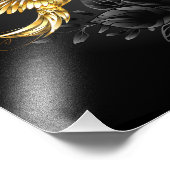 Impression Photo Colibri noir et or (Coin)