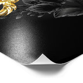 Impression Photo Colibri noir et or (Coin)